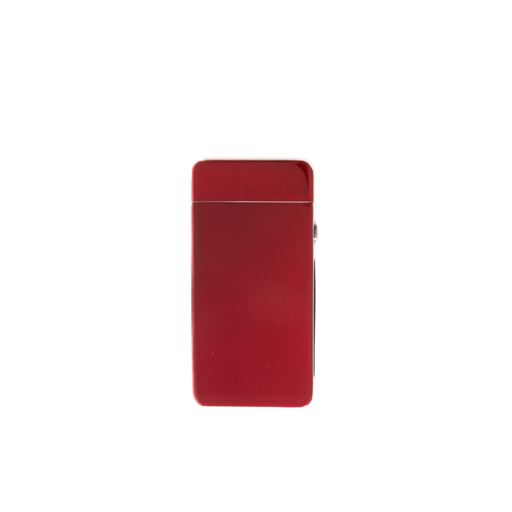 Flameless Flip Top Lighter Red Satin