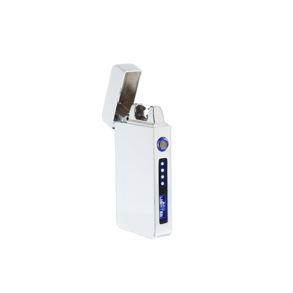 Flameless Flip Top Lighter Silver