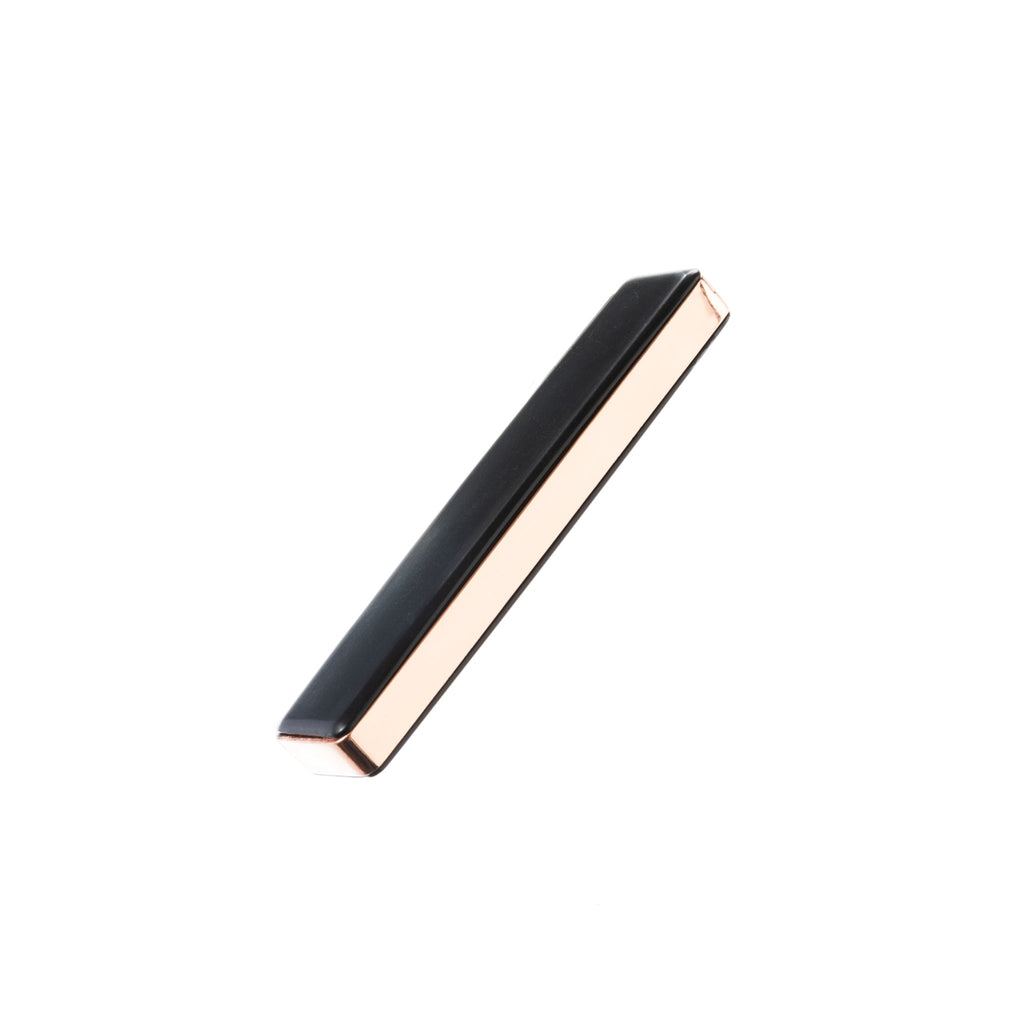 Flameless Rectangular Metal Trim Lighter Black