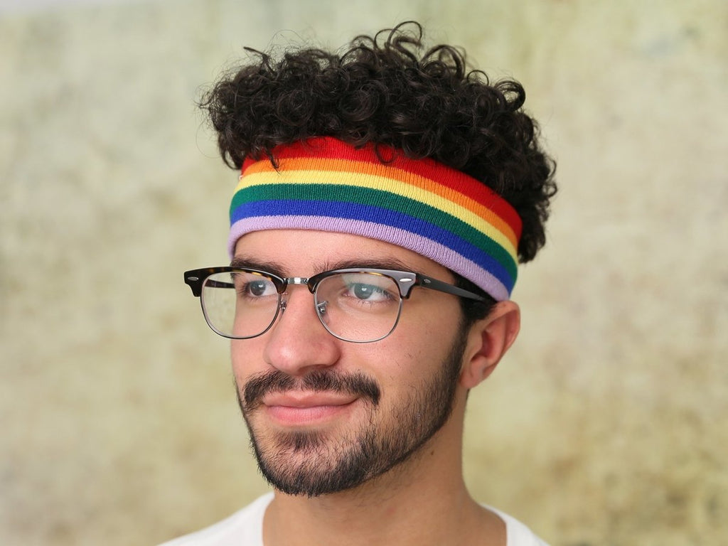 25 Pack Rainbow Gay Pride Sport Headbands (25 Headbands)