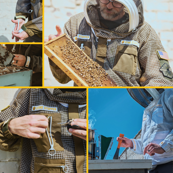 Sting Stopper Professional Ventilated Beekeeping Jacket - Beekeeper White