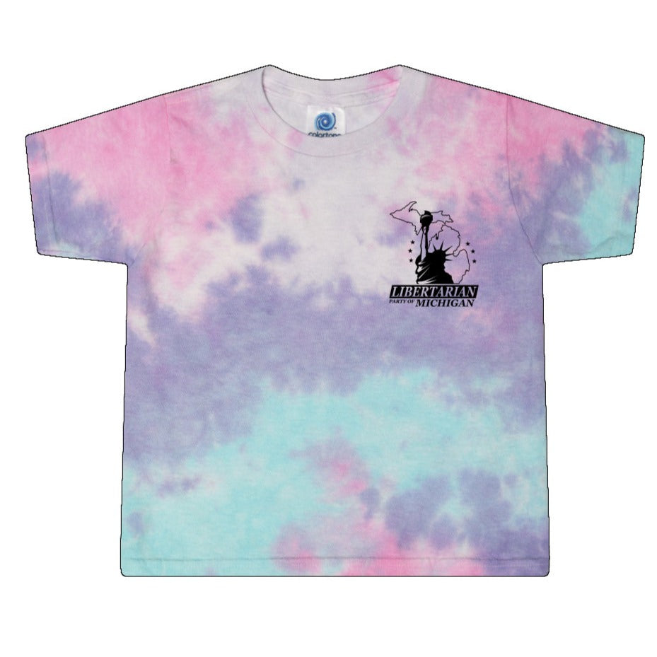 Libertarian Party of Michigan Tie Dye Cropped Tee