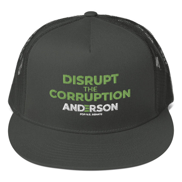 Disrupt the Corruption Phil Anderson For Senate Trucker Cap - Proud Libertarian - Phil Anderson for Senate