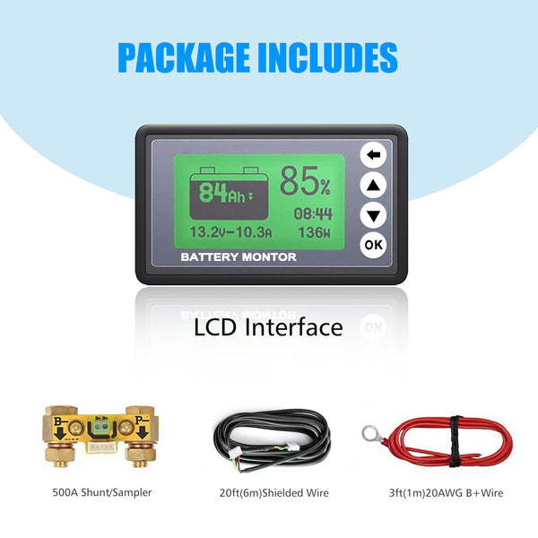 500 Amps Battery Monitor by ACOPOWER