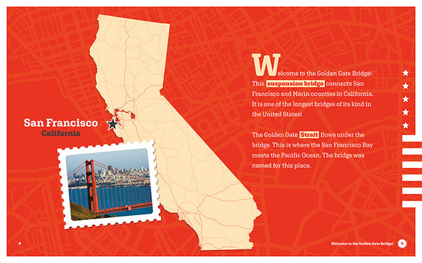 Landmarks of America: Golden Gate Bridge by The Creative Company Shop