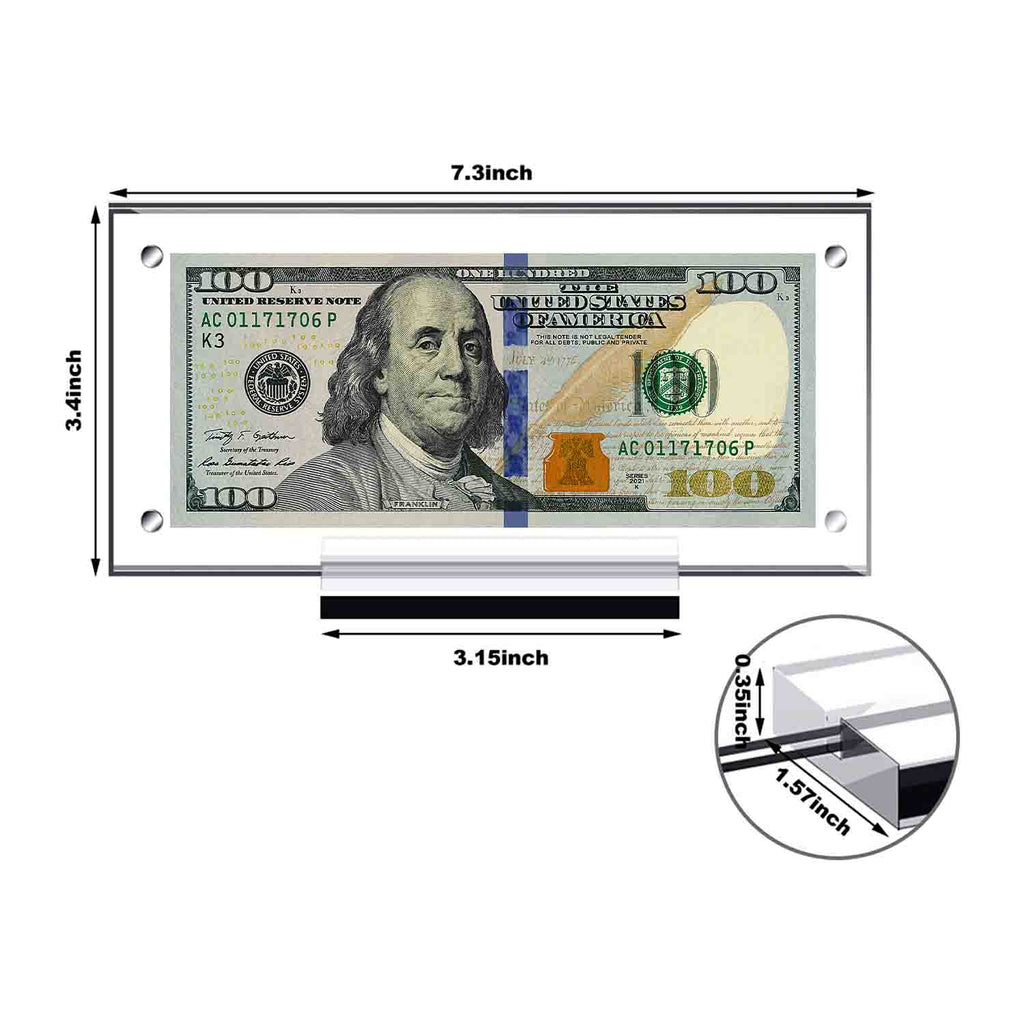 Bill Holder Display Case by Prop Money Inc