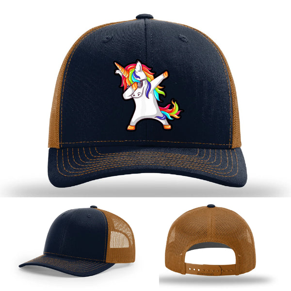 Dabcorn Leather Patch Hat Dabbing Unicorn