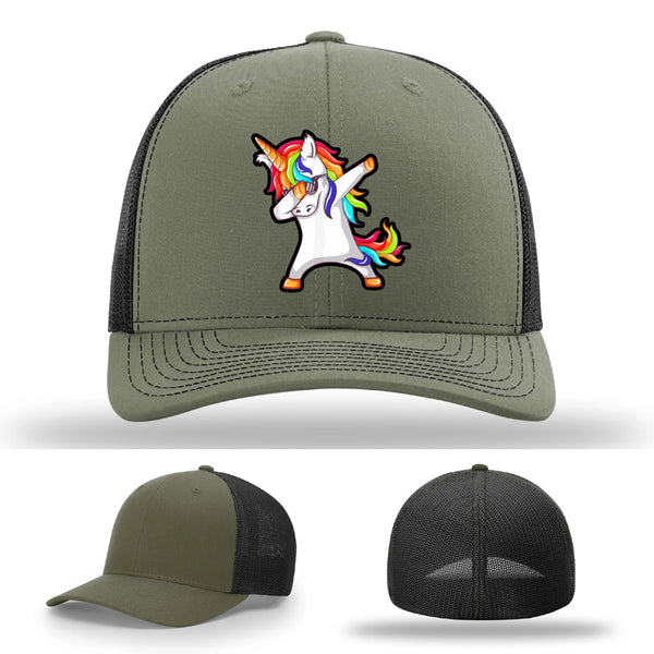 Dabcorn Leather Patch Hat Dabbing Unicorn