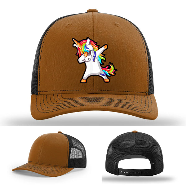 Dabcorn Leather Patch Hat Dabbing Unicorn