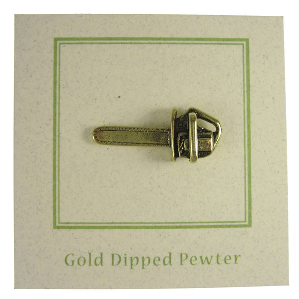 Chainsaw Gold Lapel Pin