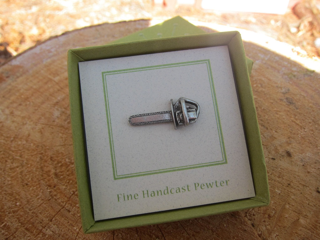 Chainsaw Lapel Pin