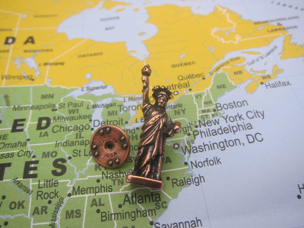 Statue of Liberty Copper Lapel Pin