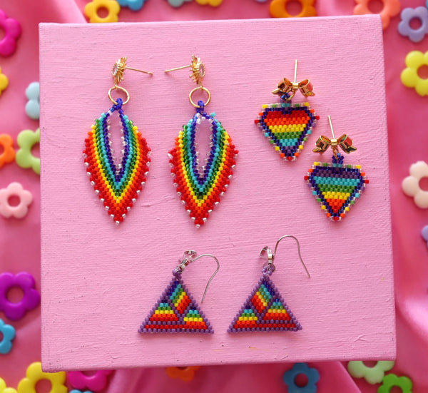 Beaded Pride Earrings