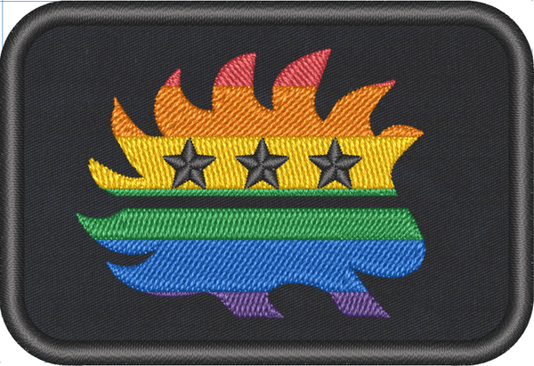 Libertarian24.US LGBTQ Porcupine Morale Patch - Proud Libertarian - Jones for America