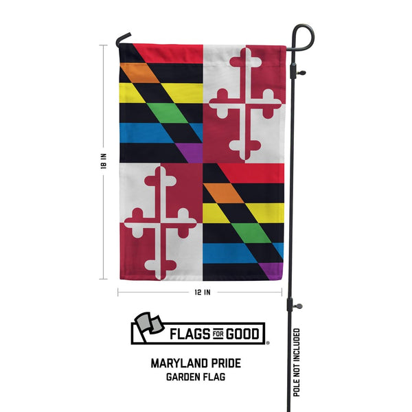 Rainbow Maryland Garden Flag