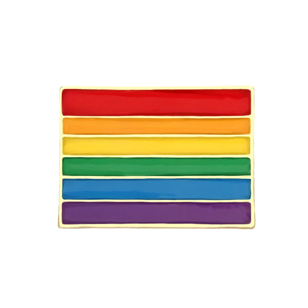 Asexual Gay Lesbian LGBT Pride Non-binary Trans Rainbow Enamel Brooch Lapel Pin Badge