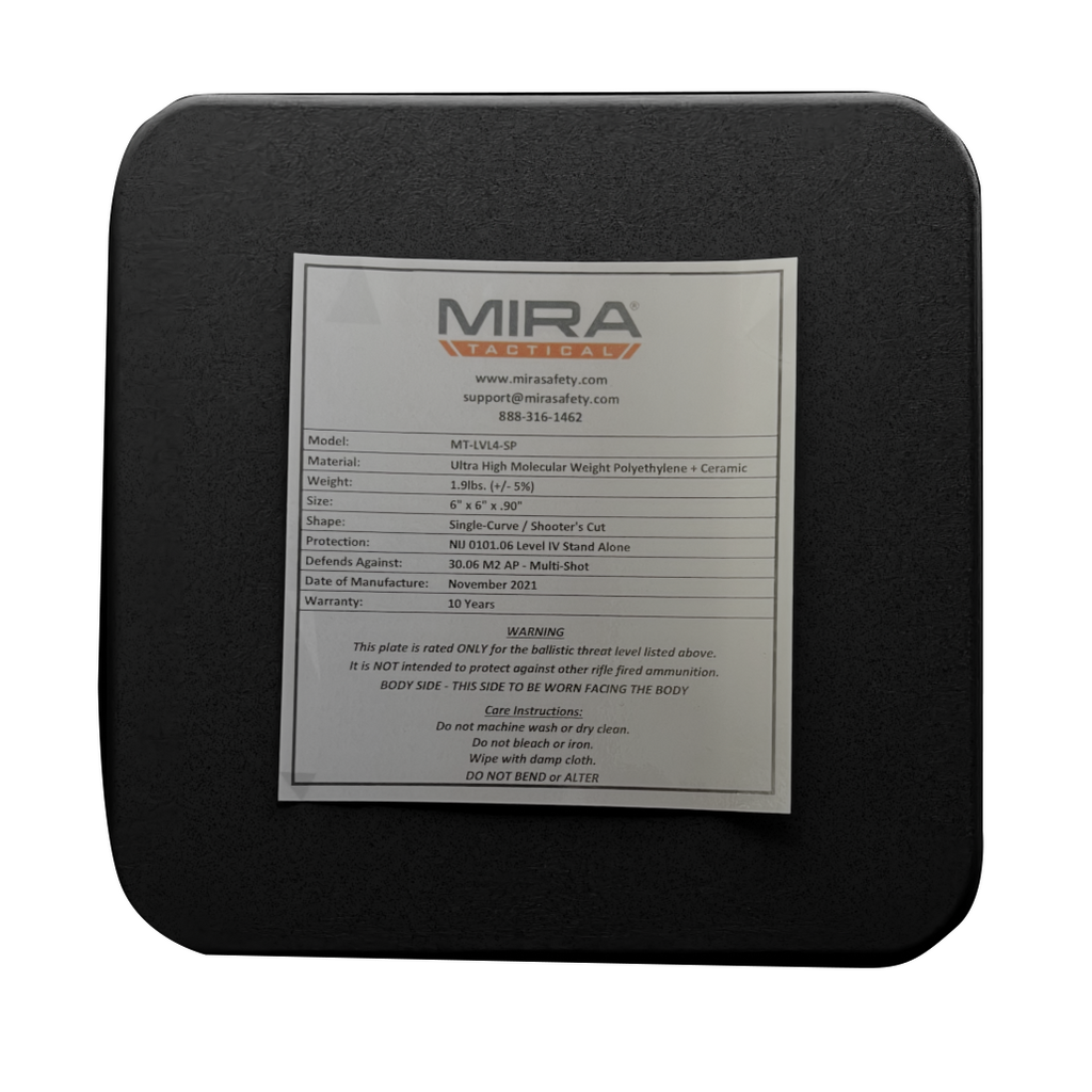 MIRA Tactical Level 4 Body Armor Plate