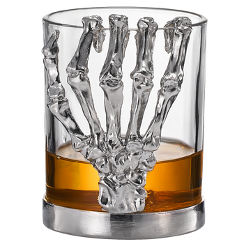 Skeleton Whiskey Glass Tumbler | Single | 10oz Halloween Skeleton Glasses 4.3