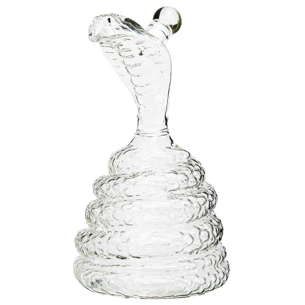 King Cobra Snake Whiskey Snake Whiskey & Wine Decanter King Cobra Snakes Liquor Decanters - Snake Bottle 500ml - The Wine Savant Snake glass decanter, Coiled Snake Holder Ornament Home Decoration - Hold Any Liquod