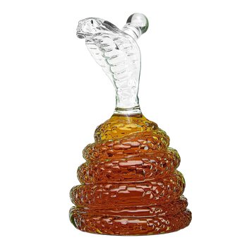 King Cobra Snake Whiskey Snake Whiskey & Wine Decanter King Cobra Snakes Liquor Decanters - Snake Bottle 500ml - The Wine Savant Snake glass decanter, Coiled Snake Holder Ornament Home Decoration - Hold Any Liquod