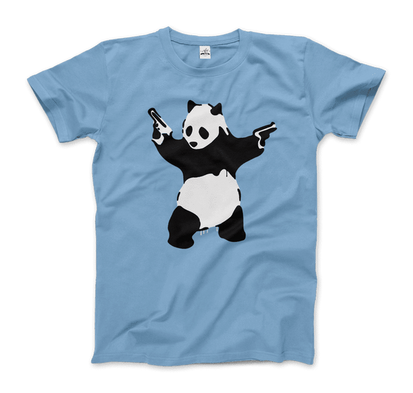 Banksy Pandamonium Armed Panda Artwork T-Shirt by Art-O-Rama Shop