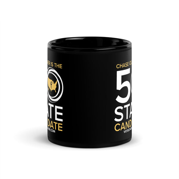 50 State Candidate - Chase Oliver Black Glossy Mug