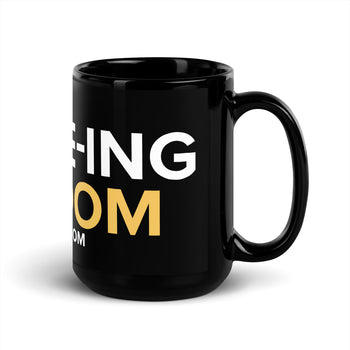 Chasing Freedom Black Glossy Mug