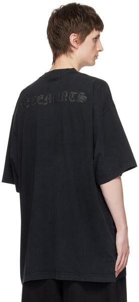 VETEMENTS Black Reverse Anarchy T-Shirt by Vetements