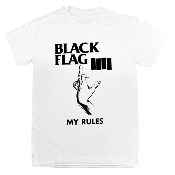 Black Flag Band T-shirt My Rules Art Wahoo Williams Tee SST Records