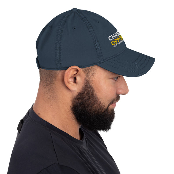 Chase-ing Opportunity Distressed Dad Hat