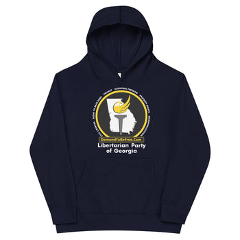 Libertarian Party of Georgia Kid's Fleece Hoodie - Proud Libertarian - Libertarian Party of Georgia