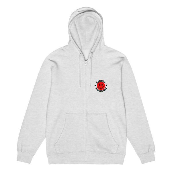 Sweet Smiley Zip-Up Hoodie (Light)