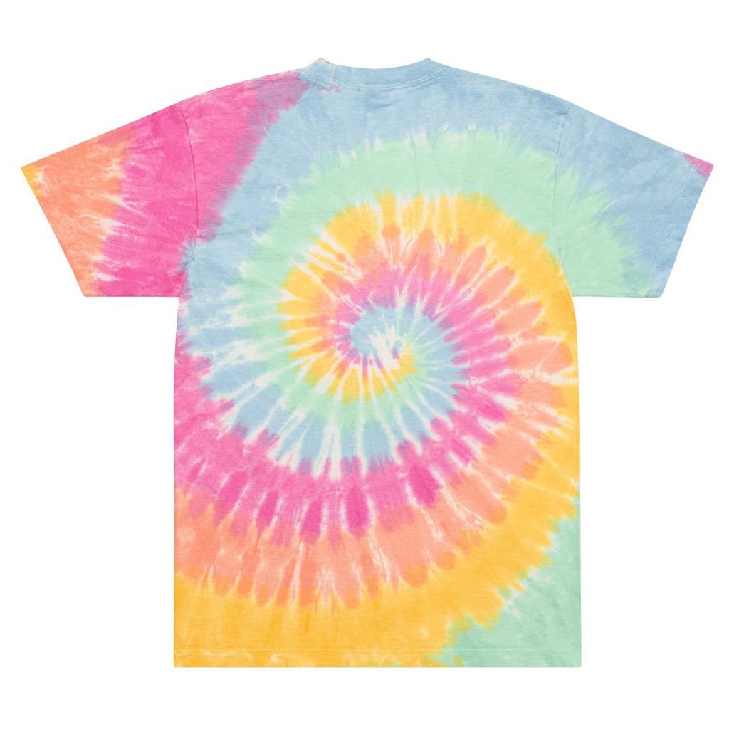 Mushmore Embroidered Oversized tie-dye t-shirt