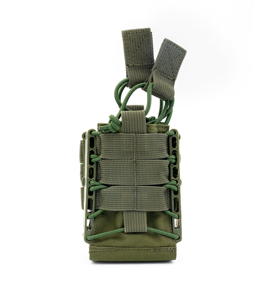 Rapid Access Double AR .223/5.56 & 7.62 Open Top Molle Mag Pouch -