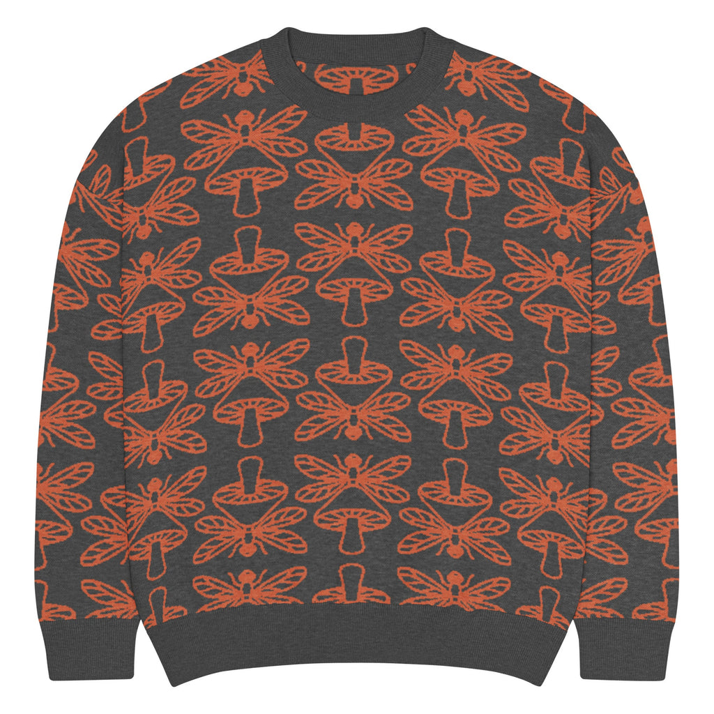 Mushmore Dragonfly Relaxed fit knitted crew neck sweater