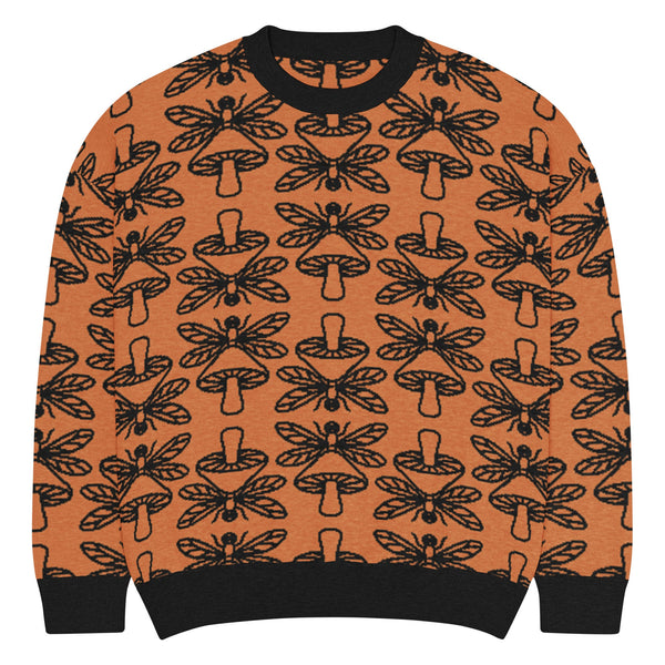 Mushmore Dragonfly Relaxed fit knitted crew neck sweater