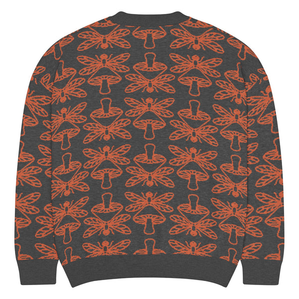 Mushmore Dragonfly Relaxed fit knitted crew neck sweater
