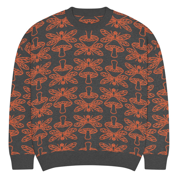 Mushmore Dragonfly Relaxed fit knitted crew neck sweater