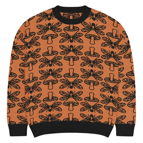 Mushmore Dragonfly Relaxed fit knitted crew neck sweater