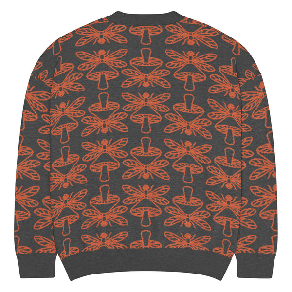 Mushmore Dragonfly Relaxed fit knitted crew neck sweater