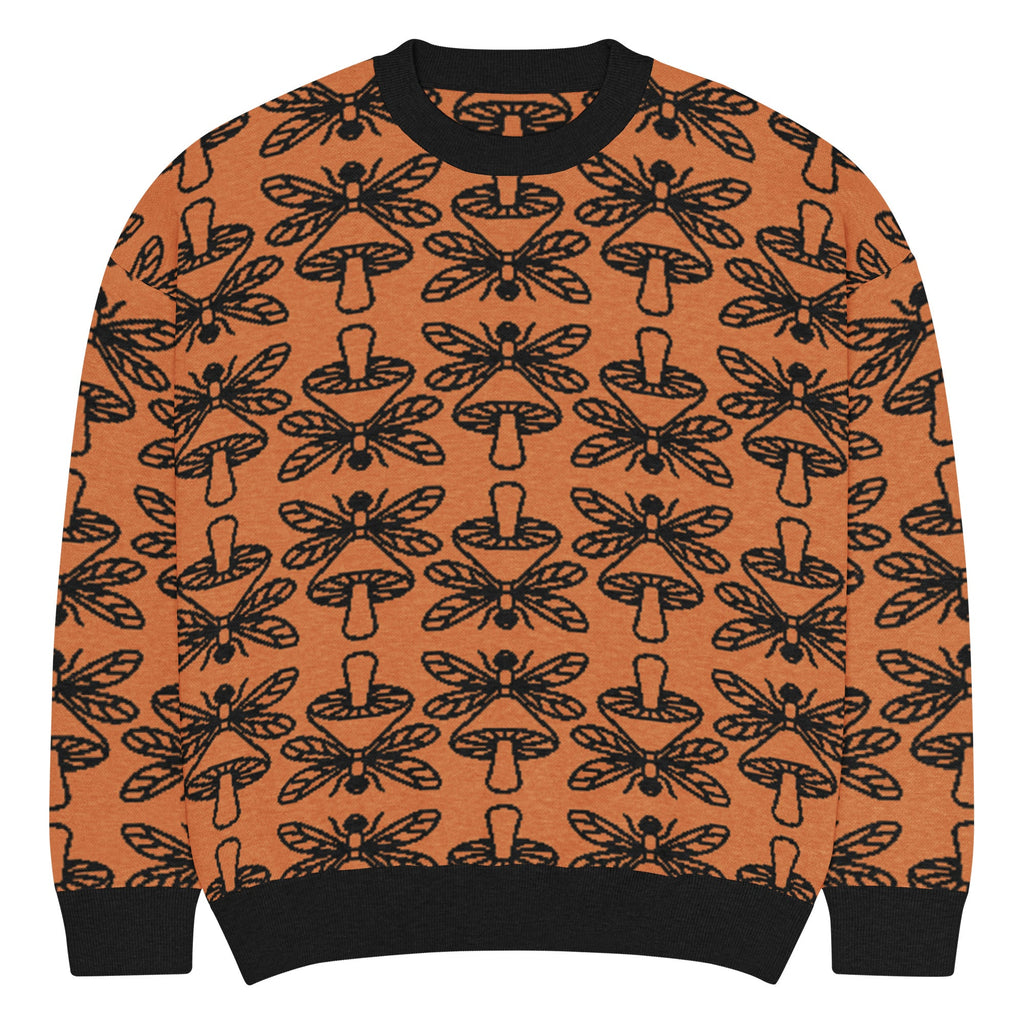 Mushmore Dragonfly Relaxed fit knitted crew neck sweater