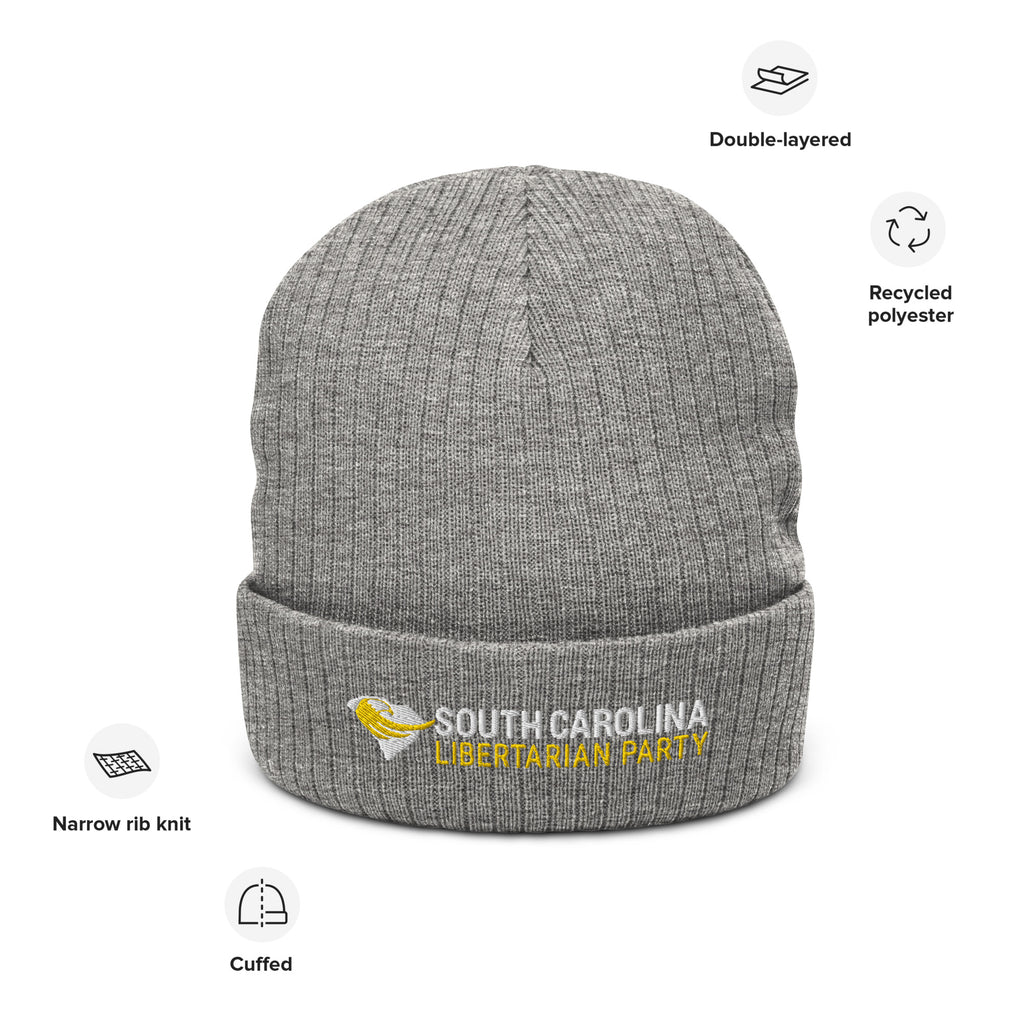 South Carolina Libertarian Party Ribbed knit beanie