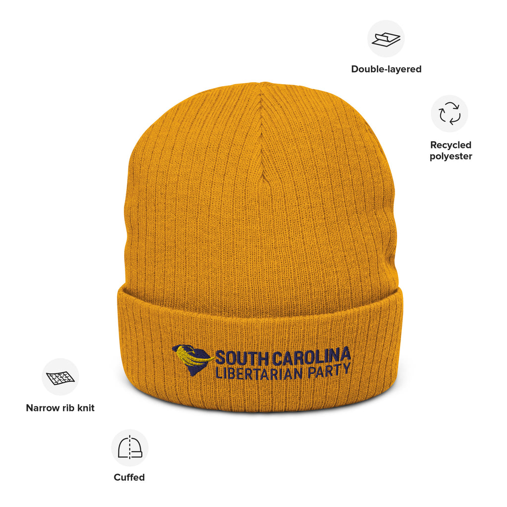 South Carolina Libertarian Party Ribbed knit beanie