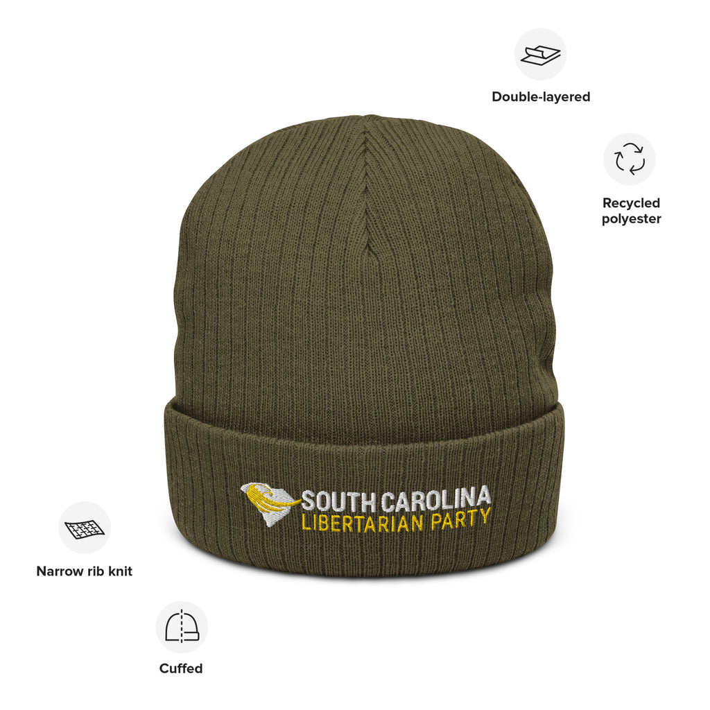 South Carolina Libertarian Party Ribbed knit beanie