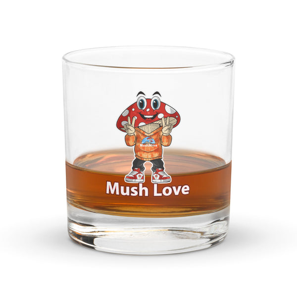 Mushmore Melvin Mushlove Rocks glass