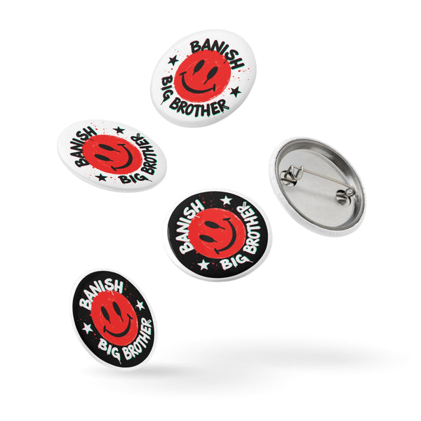 Sweet Smiley Buttons 1.25" (Set of 5)