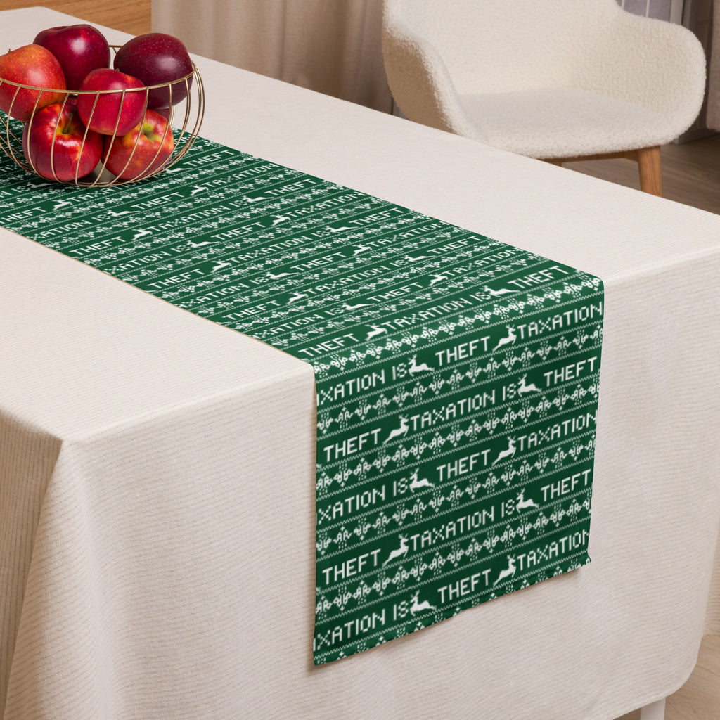 Taxation is Theft Christmas Table runner