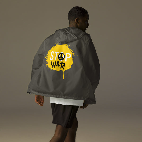 Stop War - Arizona Libertarian Party Unisex lightweight zip up windbreaker - Proud Libertarian - Libertarian Party of Arizona