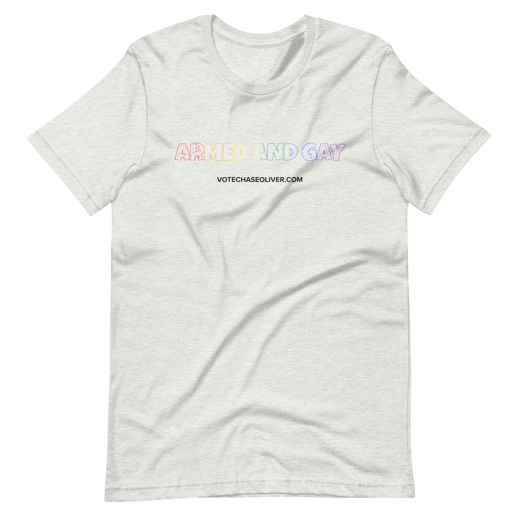 Armed and Gay -  Chase Oliver Unisex t-shirt