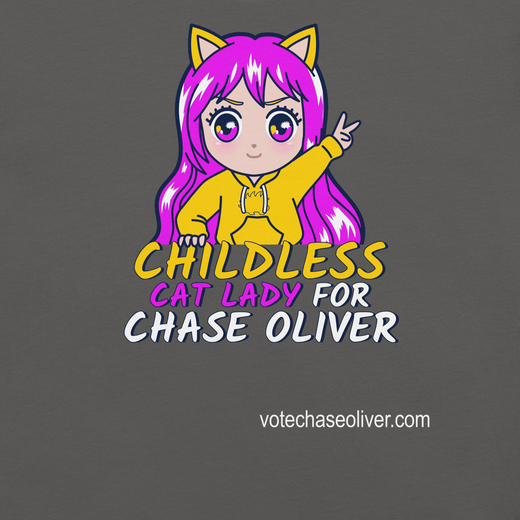 Childless Cat Lady for Chase Oliver Unisex t-shirt